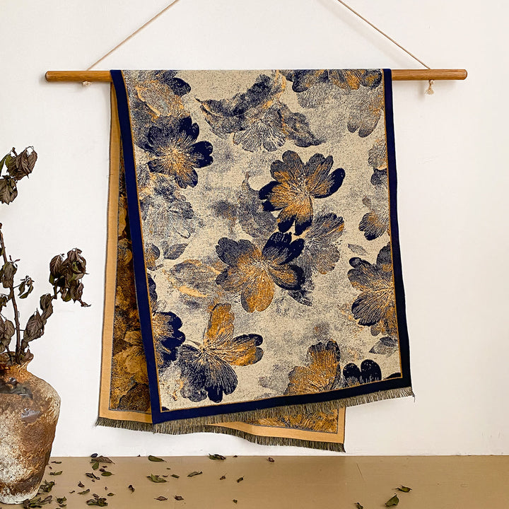 Bufanda tipo chal con flecos y estampado floral para mujer - Estilo #43 - image 43