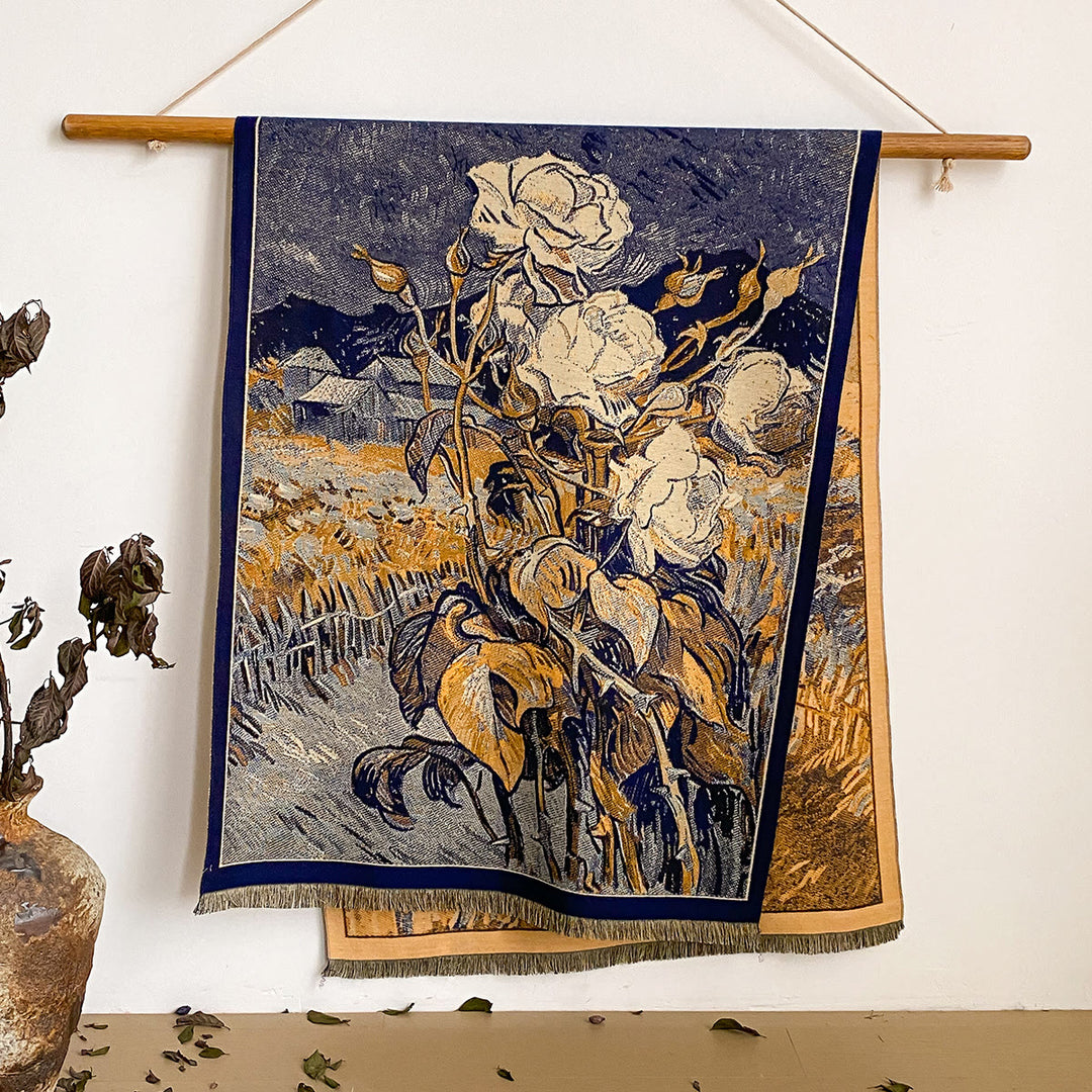 Bufanda tipo chal con flecos y estampado floral para mujer - Estilo #45 - image 45