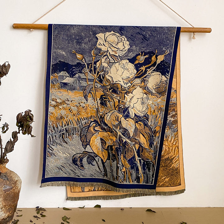 Bufanda tipo chal con flecos y estampado floral para mujer - Estilo #45 - image 45