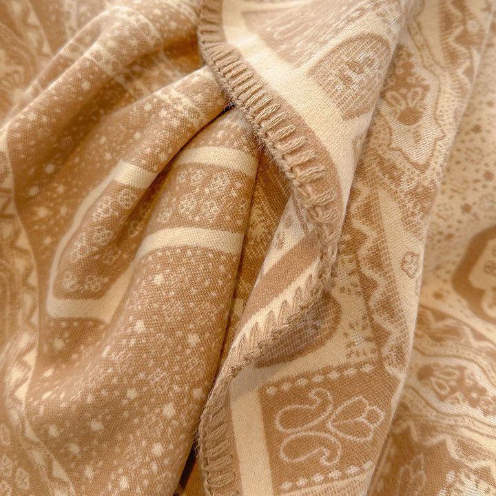 Bufanda tipo chal con flecos y estampado paisley para mujer - image 2