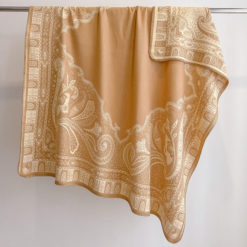 Bufanda tipo chal con flecos y estampado paisley para mujer - image 1