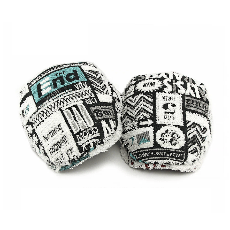 Boina de invierno peluda con estampado de empalme creativo para hombre - image 1