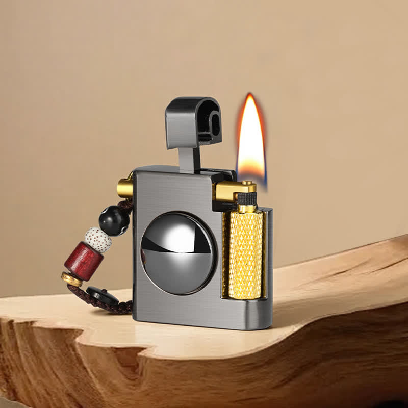 Encendedor inflable de queroseno de descompresión giratorio cuadrado - Negro - image 12