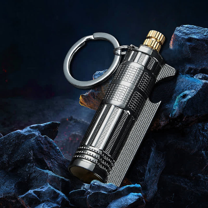 Abridor de botellas multifuncional, encendedor de aceite recargable con cerillas - image 2