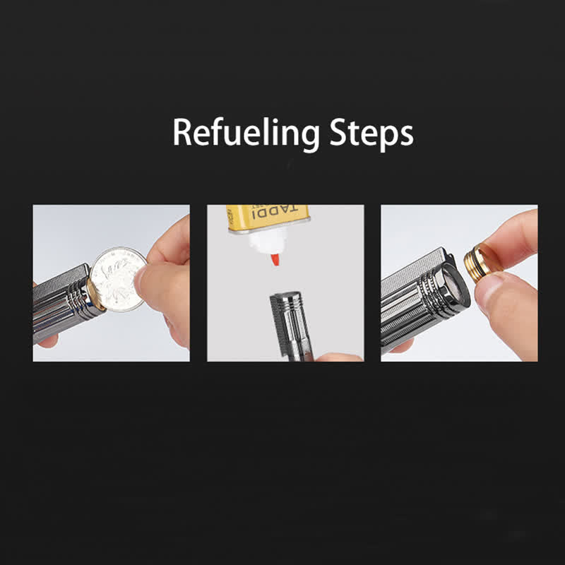 Abridor de botellas multifuncional, encendedor de aceite recargable con cerillas - image 9