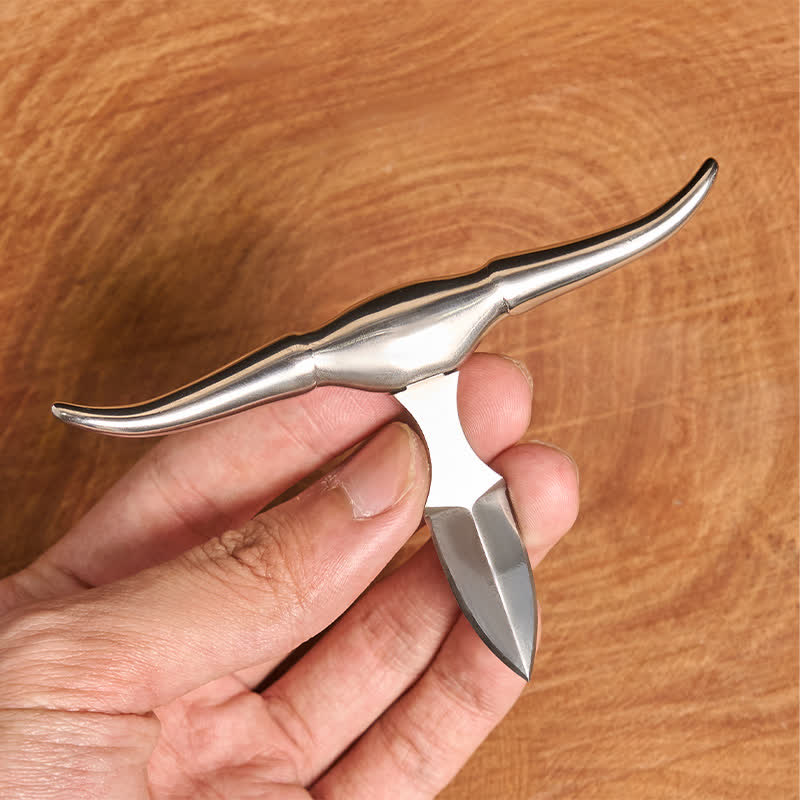 Conjunto de colgante con hebilla de cinturón y cuchillo oculto con letra inicial DIY - image 9