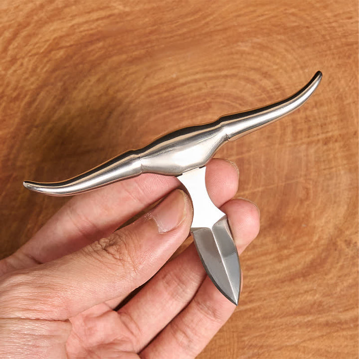 Conjunto de colgante con hebilla de cinturón y cuchillo oculto con letra inicial DIY - image 9