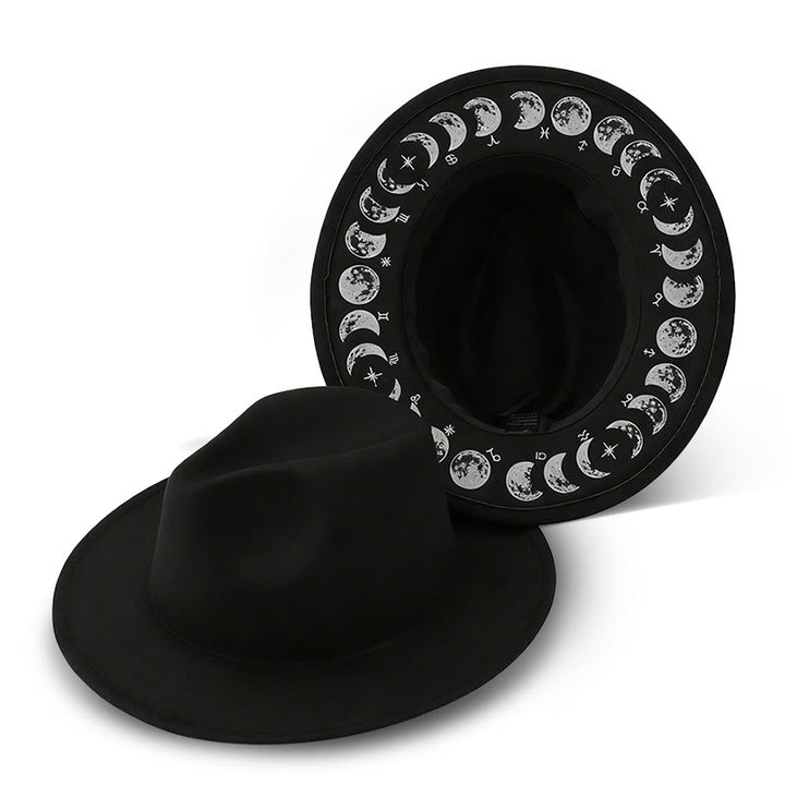 Sombrero de vaquero astrológico con cambios de fase lunar para hombres creativos - Estilo n.° 2 - M (22"-22 7/8") - image 4