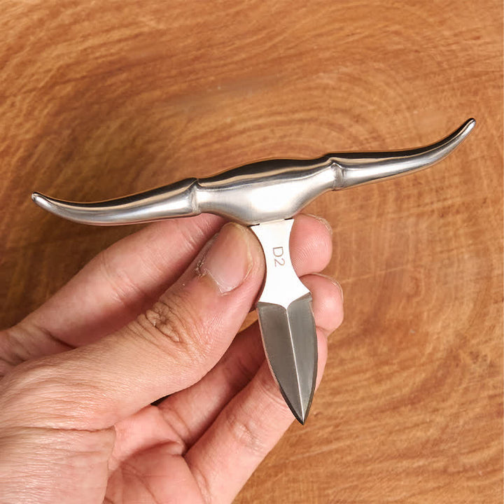 Conjunto de colgante de toro turquesa con hebilla de cuchillo oculta y letra inicial DIY - image 6