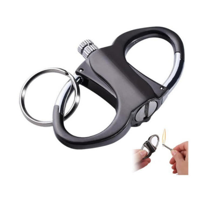 Encendedor de queroseno reutilizable con cerilla y llavero de doble anilla - image 4