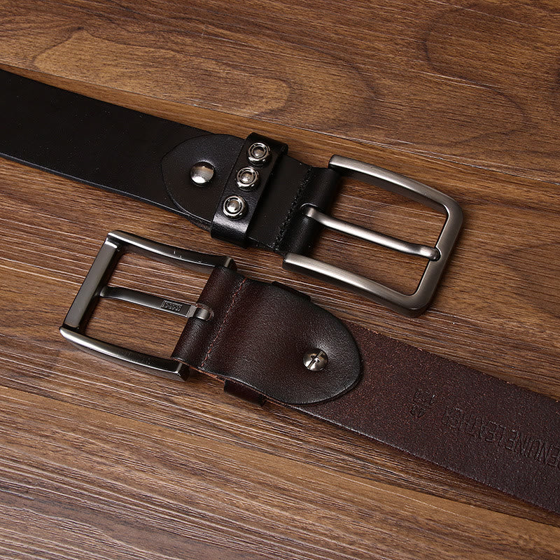 Cinturón de cuero premium vanguardista con detalles geométricos y tachuelas redondas - image 4