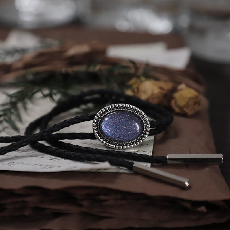 Corbatas de bolo de metal retro con gemas moradas brillantes - image 5