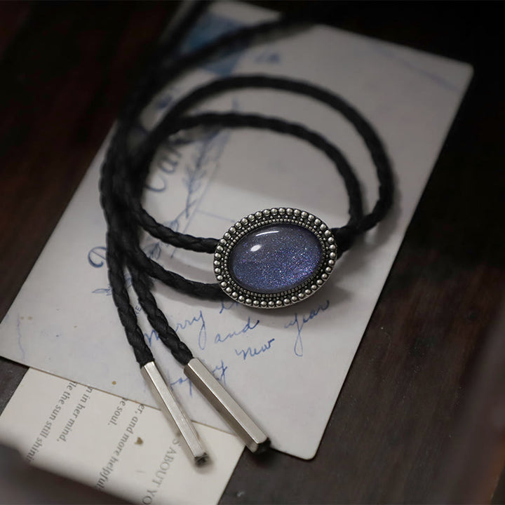 Corbatas de bolo de metal retro con gemas moradas brillantes - image 4