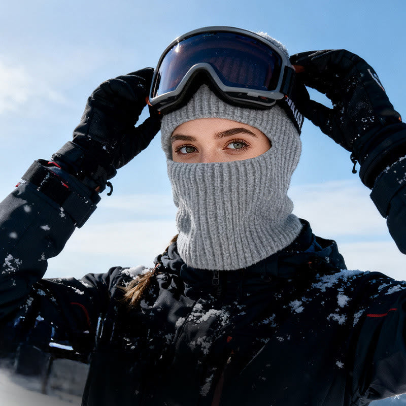 Gorro de invierno de punto envolvente, resistente al viento y con cara completa, 360° - image 6