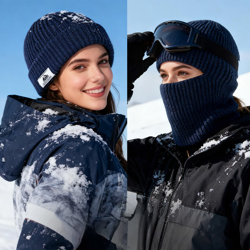 Gorro de invierno de punto envolvente, resistente al viento y con cara completa, 360° - image 7