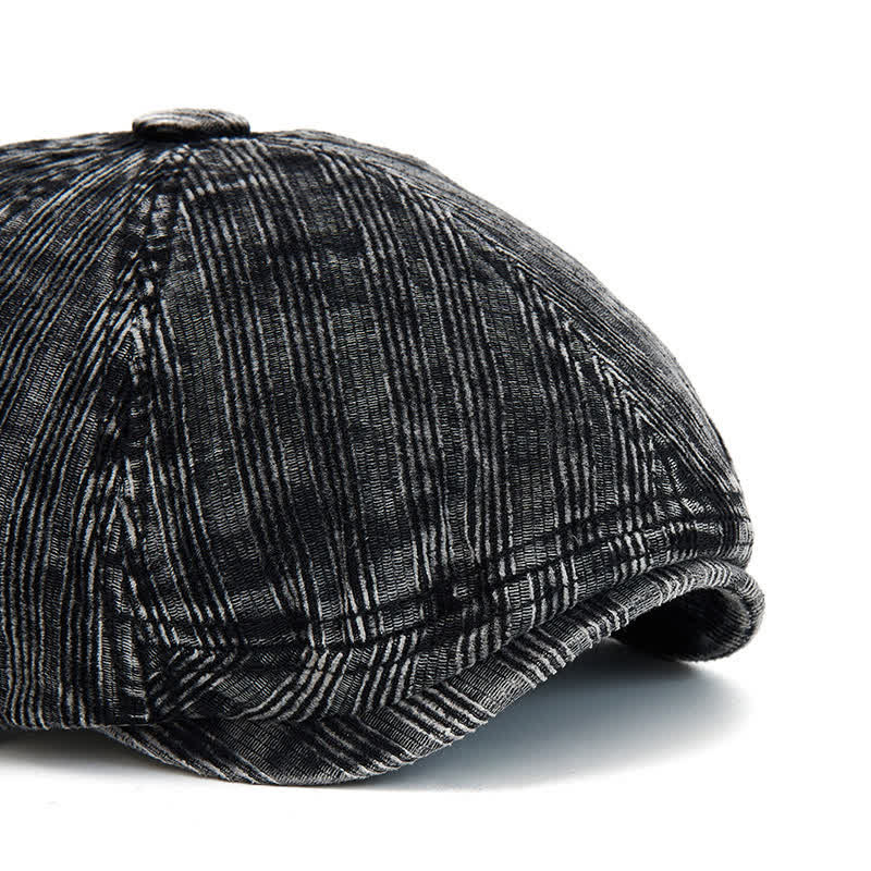 Boina vintage de pana lavada con hebilla ajustable - image 1