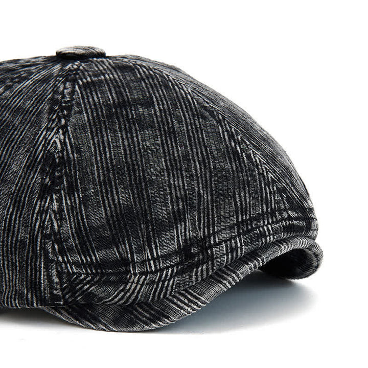 Boina vintage de pana lavada con hebilla ajustable - image 1