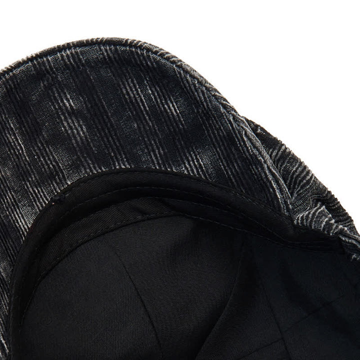 Boina vintage de pana lavada con hebilla ajustable - image 2