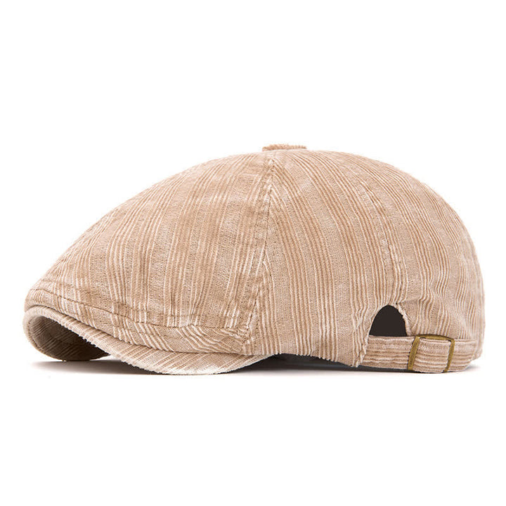 Boina vintage de pana lavada con hebilla ajustable - Caqui - Ajustable (22 1/2"-24") - image 11