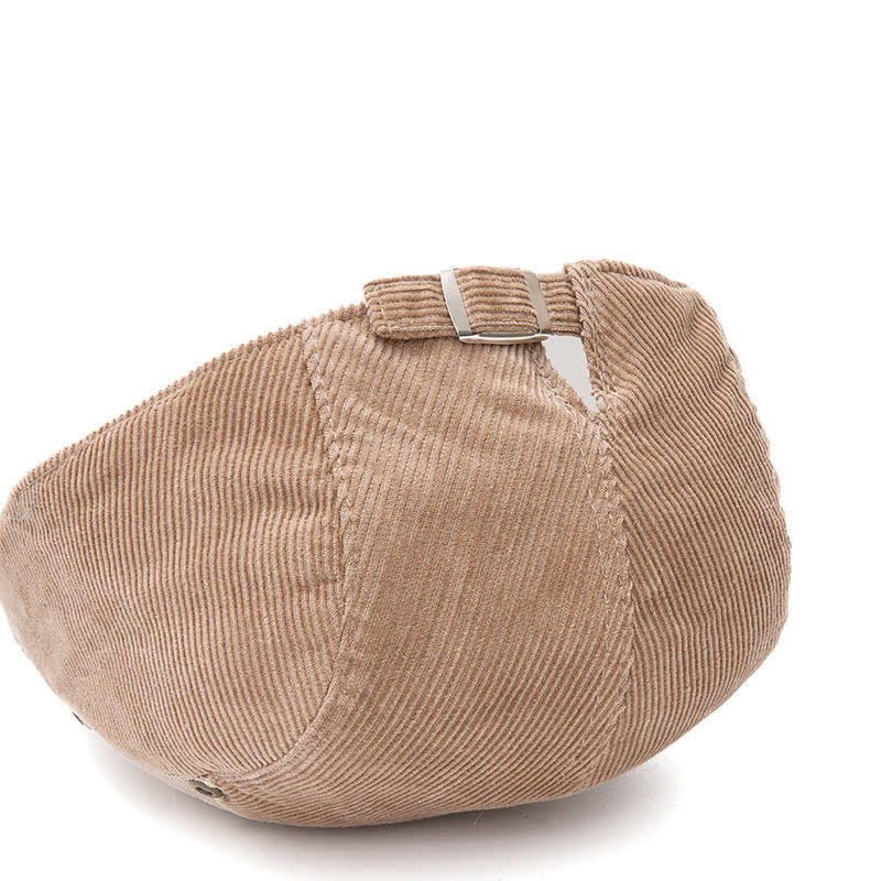 Boina de pana con parche de contraste y estilo urbano chic - image 3