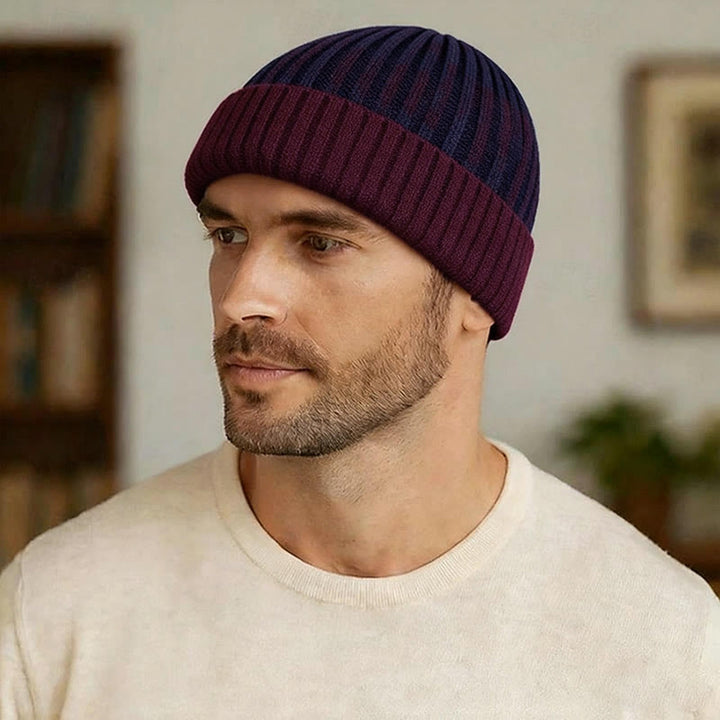 Gorro de punto con forro polar cálido de invierno para hombre - image 0