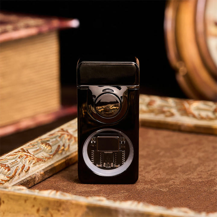 Encendedor con pantalla LED y sensor de gravedad de voz para hombre con doble llama - image 3