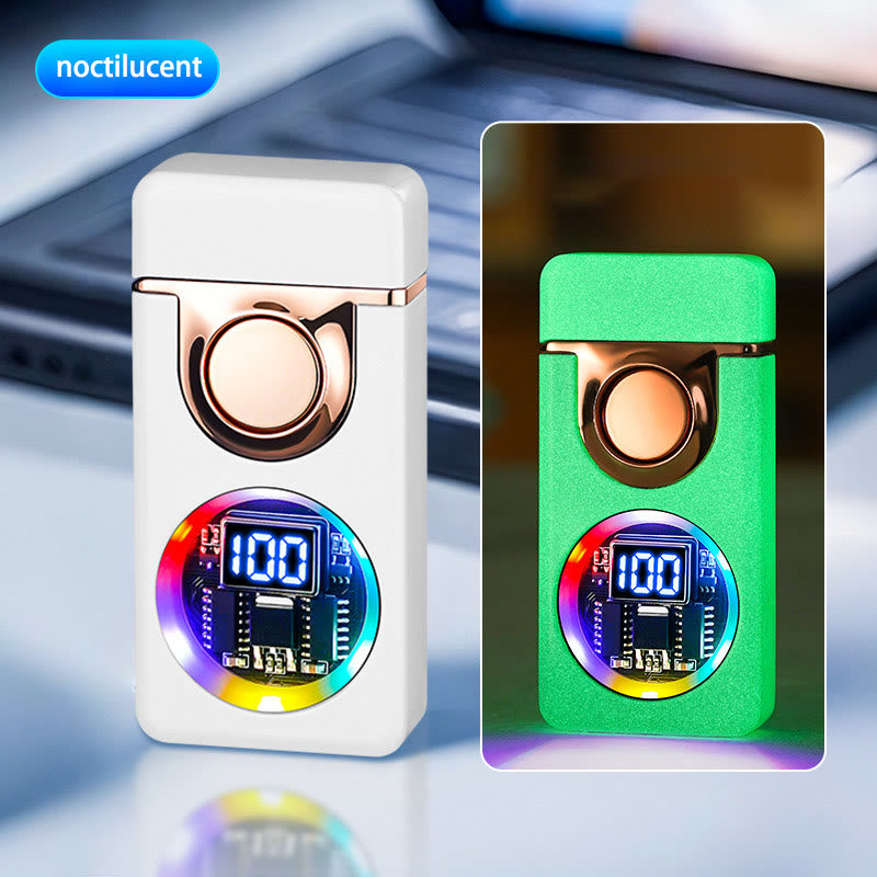 Encendedor con pantalla LED y sensor de gravedad de voz para hombre con doble llama - Estilo #3 - image 10