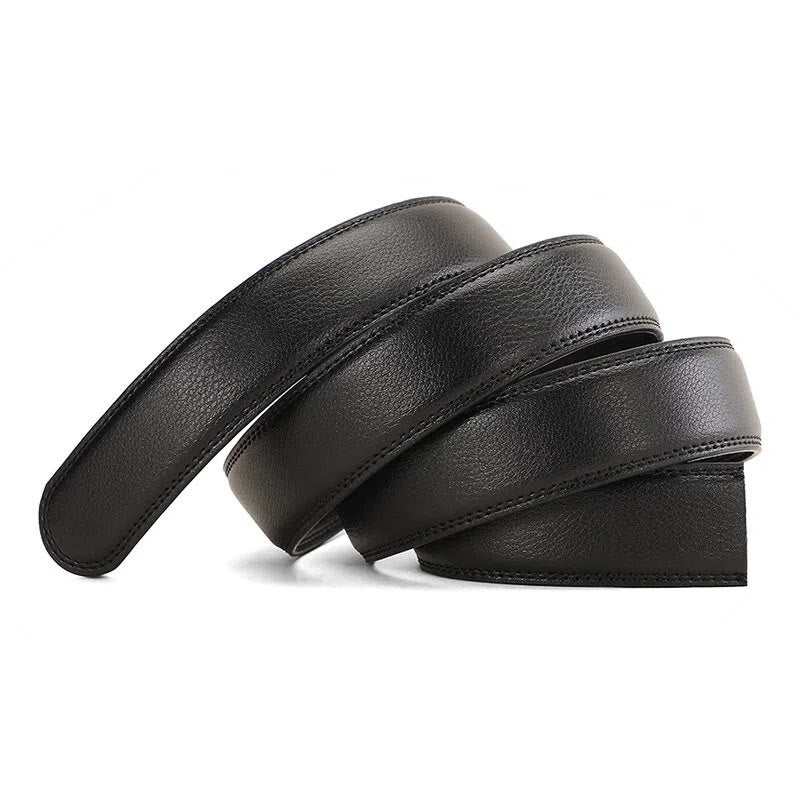 Cinturón de cuero con hebilla automática y emblema de caballo al galope para hombre - image 1