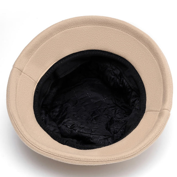 Sombrero de pescador de fieltro suave con decoración de lazo para mujer - image 6