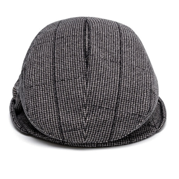 Boina cálida con lazo a cuadros para mujer - image 6