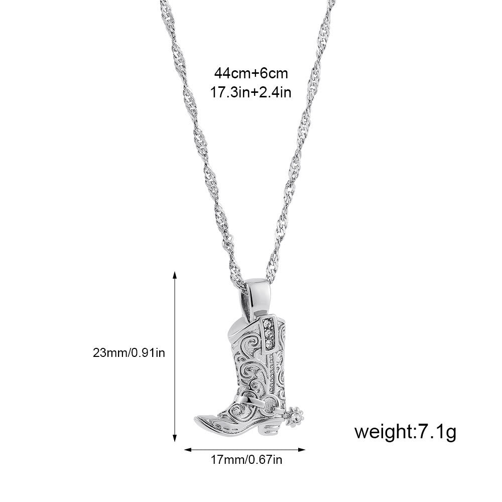 Exquisito collar con colgante de estrella y bota vaquera dorada del oeste - Estilo #2 - image 4