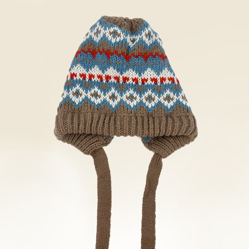 Bolso bandolera de punto con estampado retro para mujer, de doble uso - Estilo #1 - Ajustable (aproximadamente 20 7/8"-23 5/8") - image 1