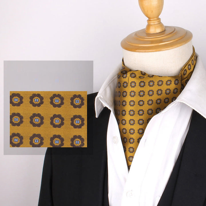 Corbata estampada elegante retro británica para camisa de traje para hombre - Estilo #3 - image 5