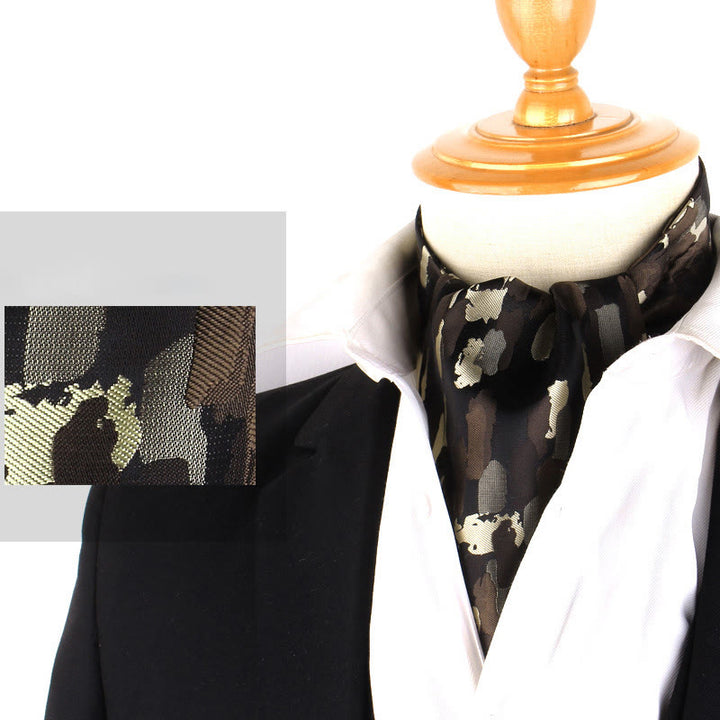 Corbata estampada elegante retro británica para camisa de traje para hombre - Estilo #13 - image 15