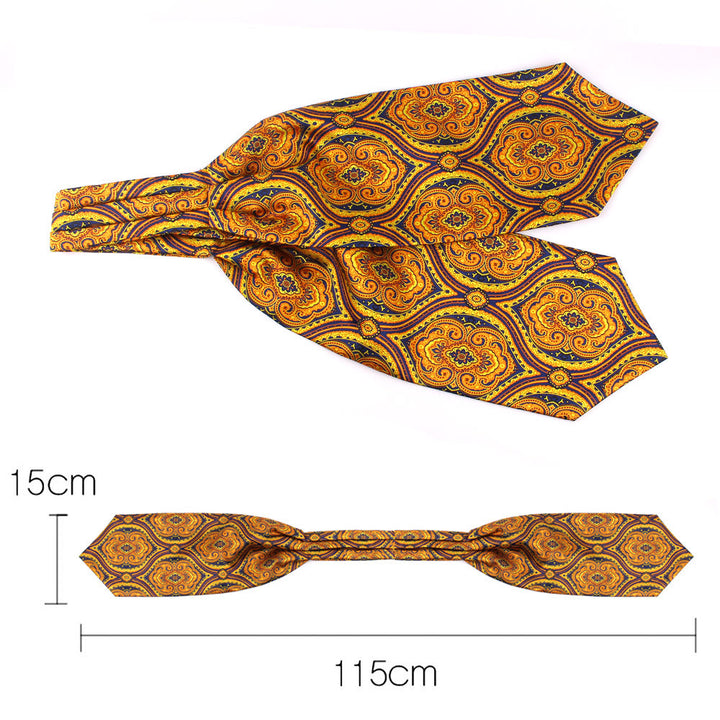 Corbata estampada elegante retro británica para camisa de traje para hombre - image 2