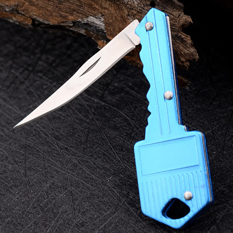 Mini llavero plegable con forma de cuchillo para acampar - image 5