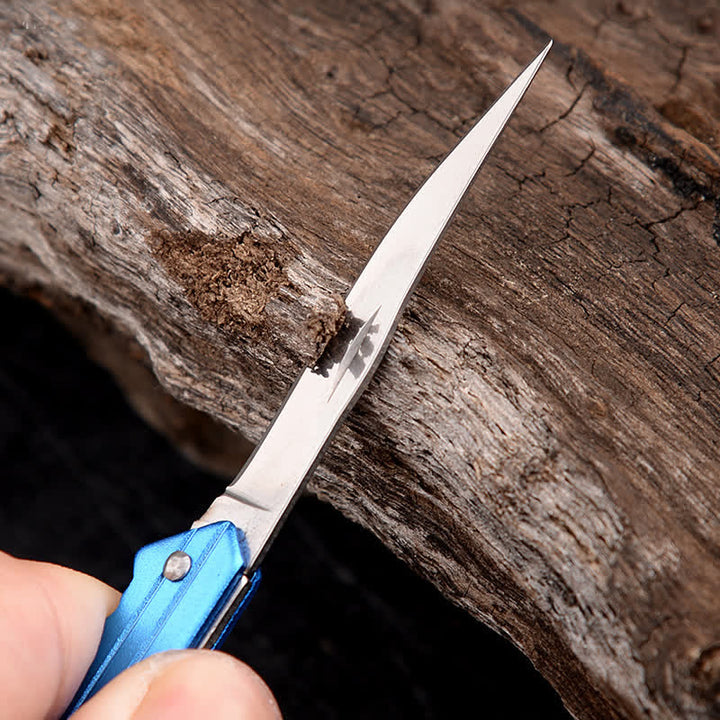 Mini llavero plegable con forma de cuchillo para acampar - image 6