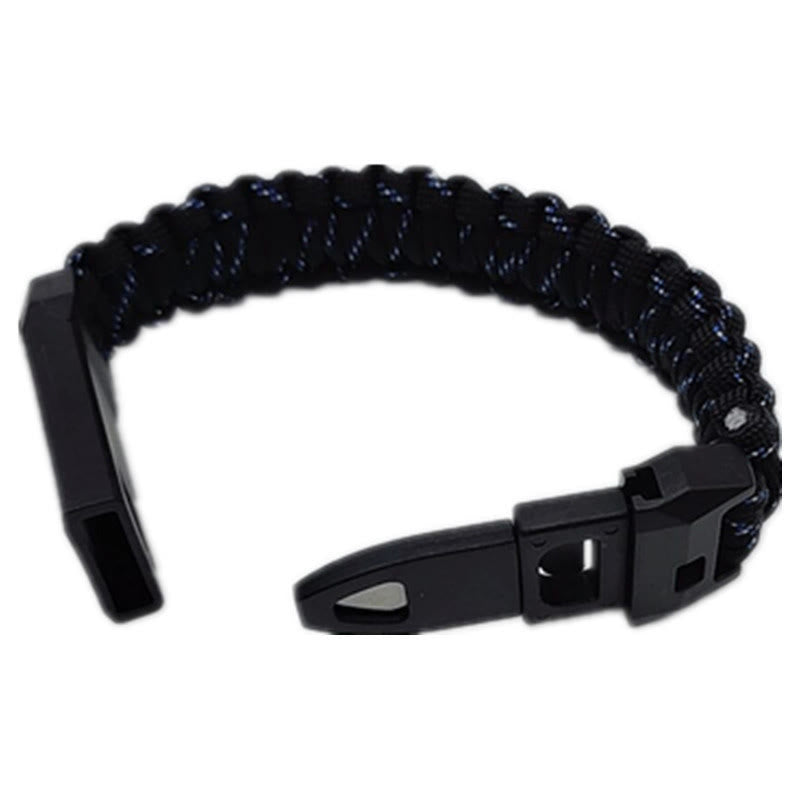 Pulsera tejida con silbato de supervivencia al aire libre y cuchillo - Estilo #4 - image 5