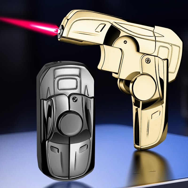 Encendedor de butano recargable plegable con forma de coche de carreras - image 0