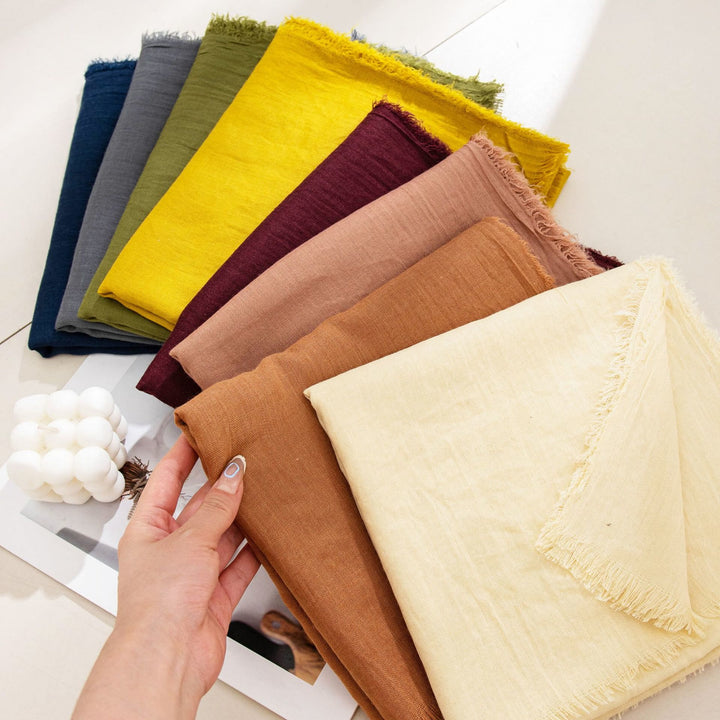 Bufanda con flecos multicolor, versátil, ligera y transpirable para mujer - image 36