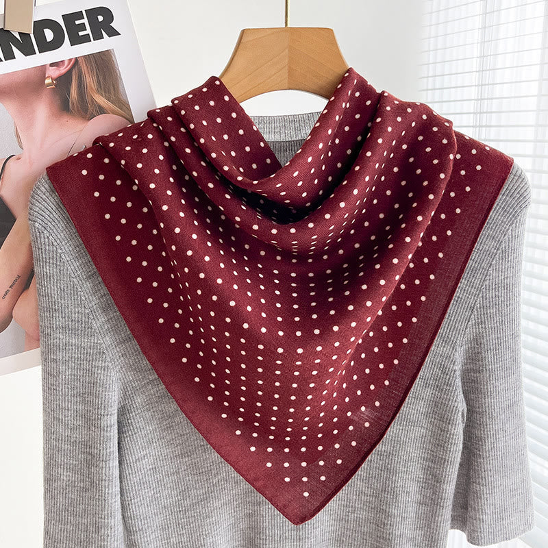 Bufanda cuadrada fina con estampados variados para mujer - Estilo #30 - image 29