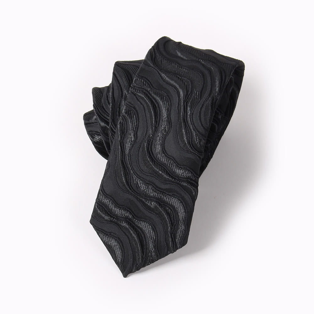 Corbata formal estampada elegante para hombre, pajarita, pañuelo de bolsillo - Corbata - Estilo #3 - image 6