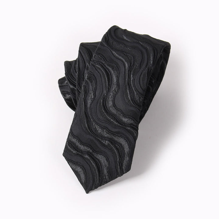 Corbata formal estampada elegante para hombre, pajarita, pañuelo de bolsillo - Corbata - Estilo #3 - image 6