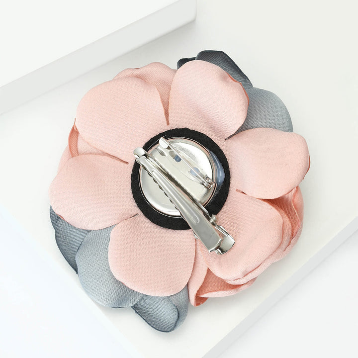 Broche elegante de satén brillante con rosa multicolor - image 15