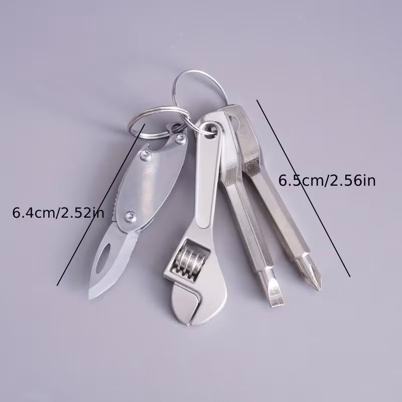 Juego de herramientas compacto 4 en 1: cuchillo, llave inglesa, destornillador y llavero - image 8