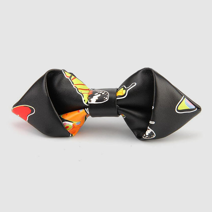 Pajarita de cuero puntiaguda con detalles florales y ornamentados - Estilo #16 - image 18