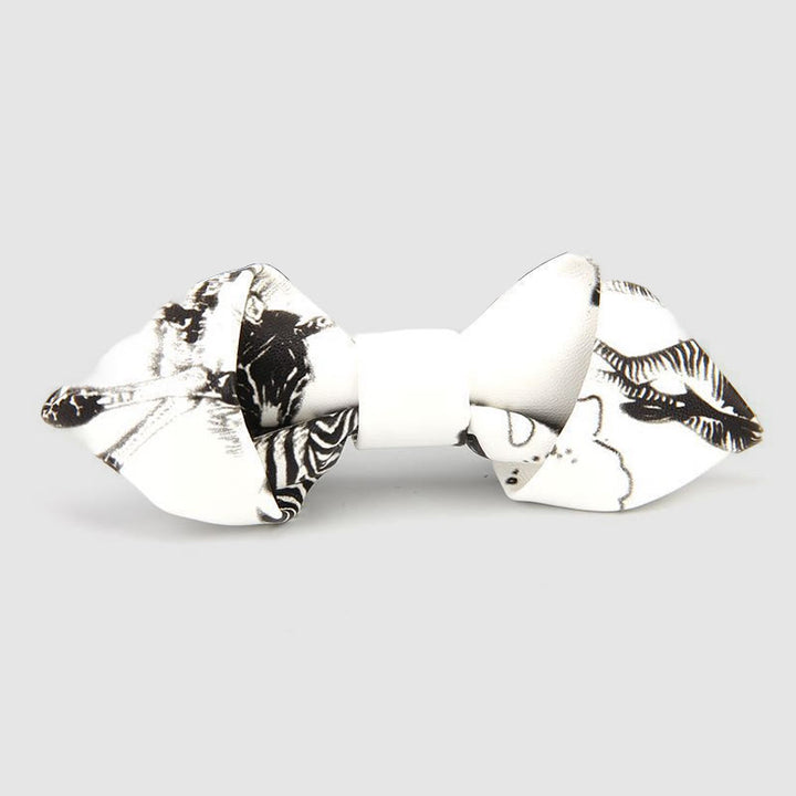 Pajarita de cuero puntiaguda con detalles florales y ornamentados - Estilo #14 - image 16