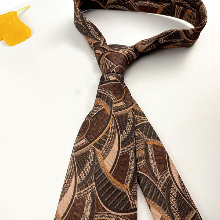 Corbata personalizada para hombre con estampado retro y varios estilos - Estilo #2 - image 4