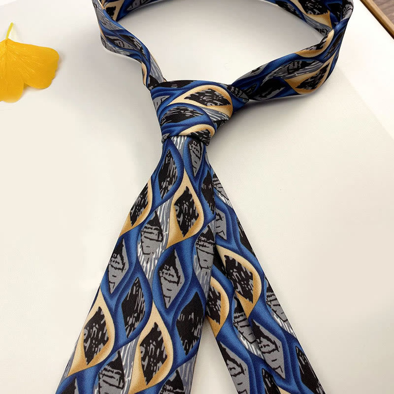 Corbata personalizada para hombre con estampado retro y varios estilos - Estilo #8 - image 10