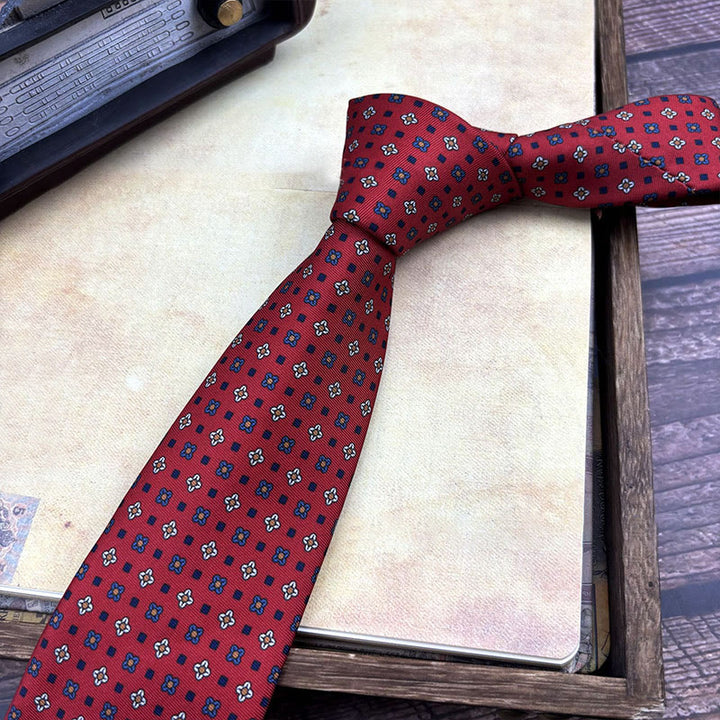 Corbata personalizada para hombre con estampado retro y varios estilos - Estilo #20 - image 22